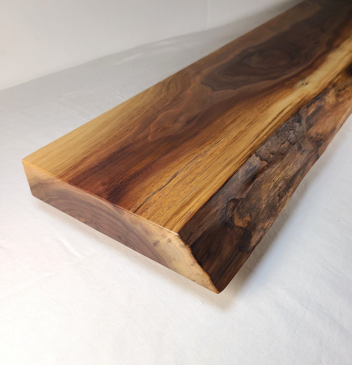 LIVE EDGE WALNUT FLOATING SHELVES