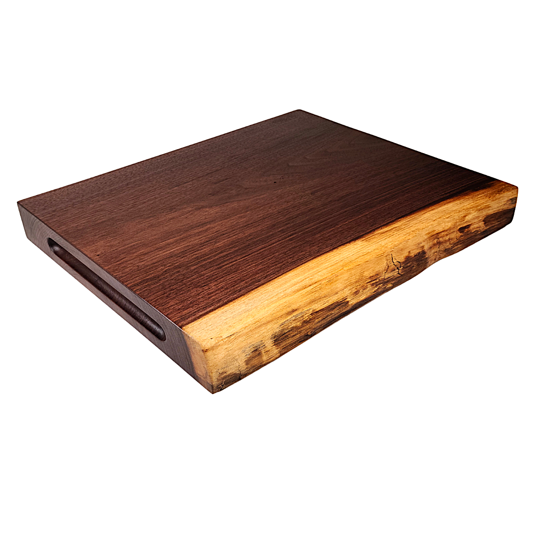 LIVE EDGE WALNUT CUTTING BOARD / FLAT TOP SERIES
