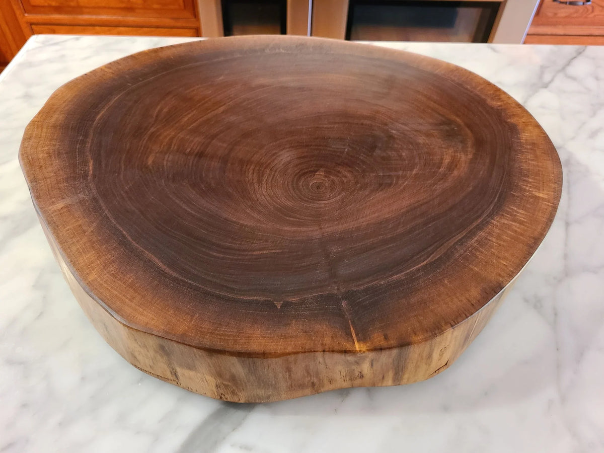 large round charcuterie board rustic walnut charcuterie board