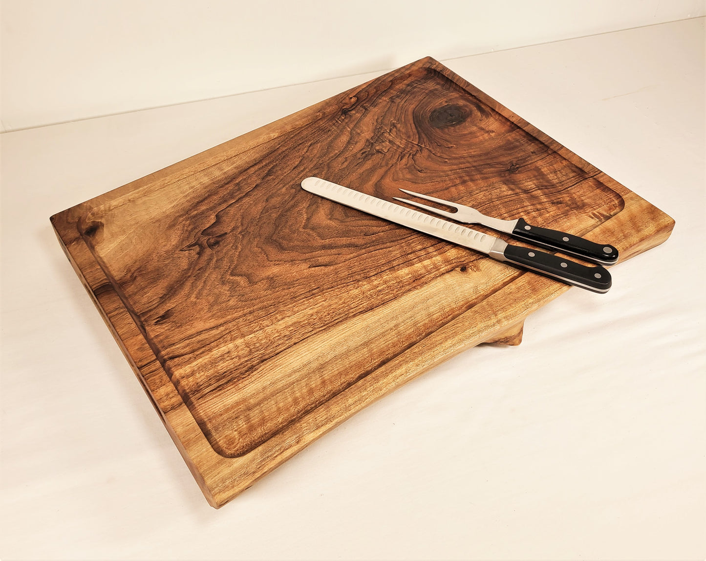 English walnut live edge cutting board