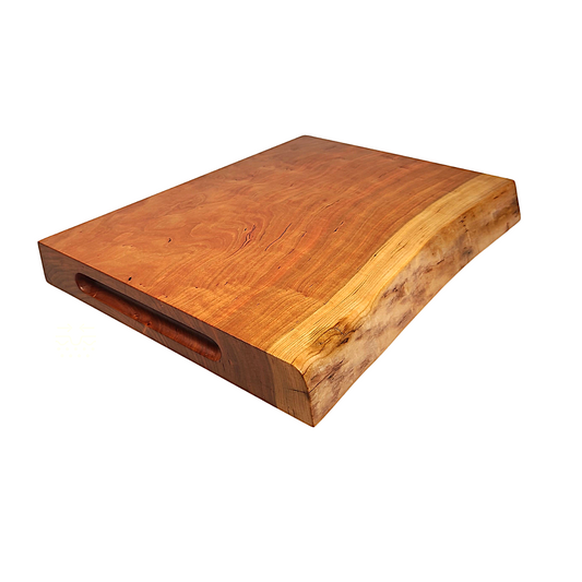 LIVE EDGE CHERRY CUTTING BOARD / FLAT-TOP