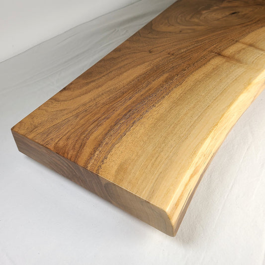 LIVE EDGE ENGLISH WALNUT FLOATING SHELVES