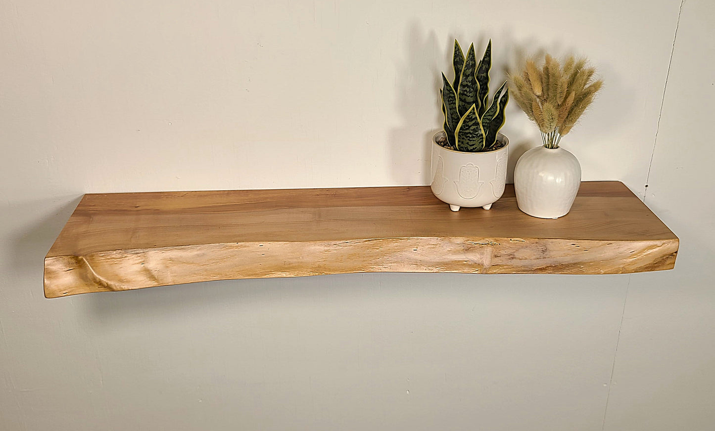 LIVE EDGE SUGAR MAPLE FLOATING SHELVES