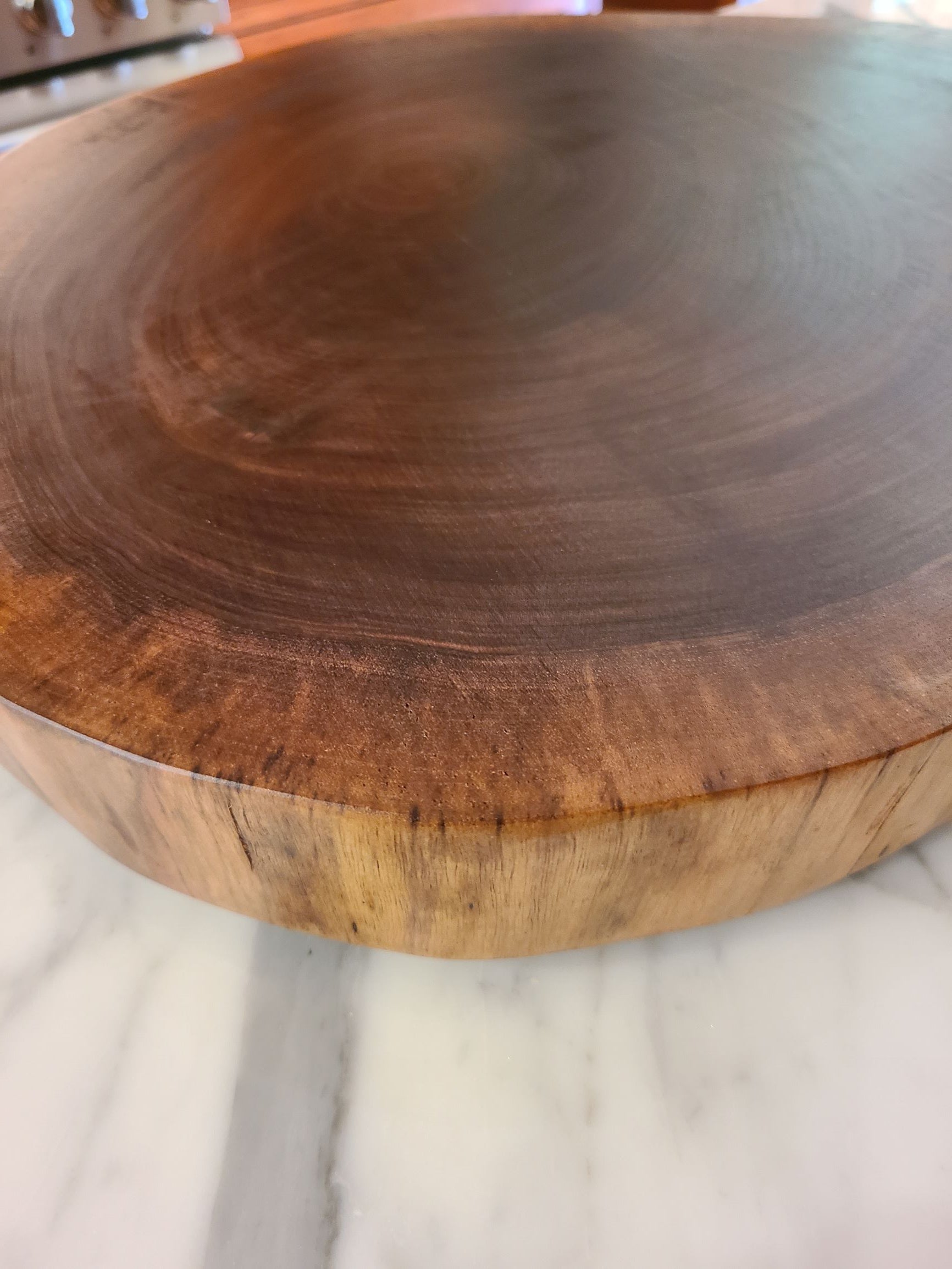 black walnut cutting board round cutting board wood cake stand