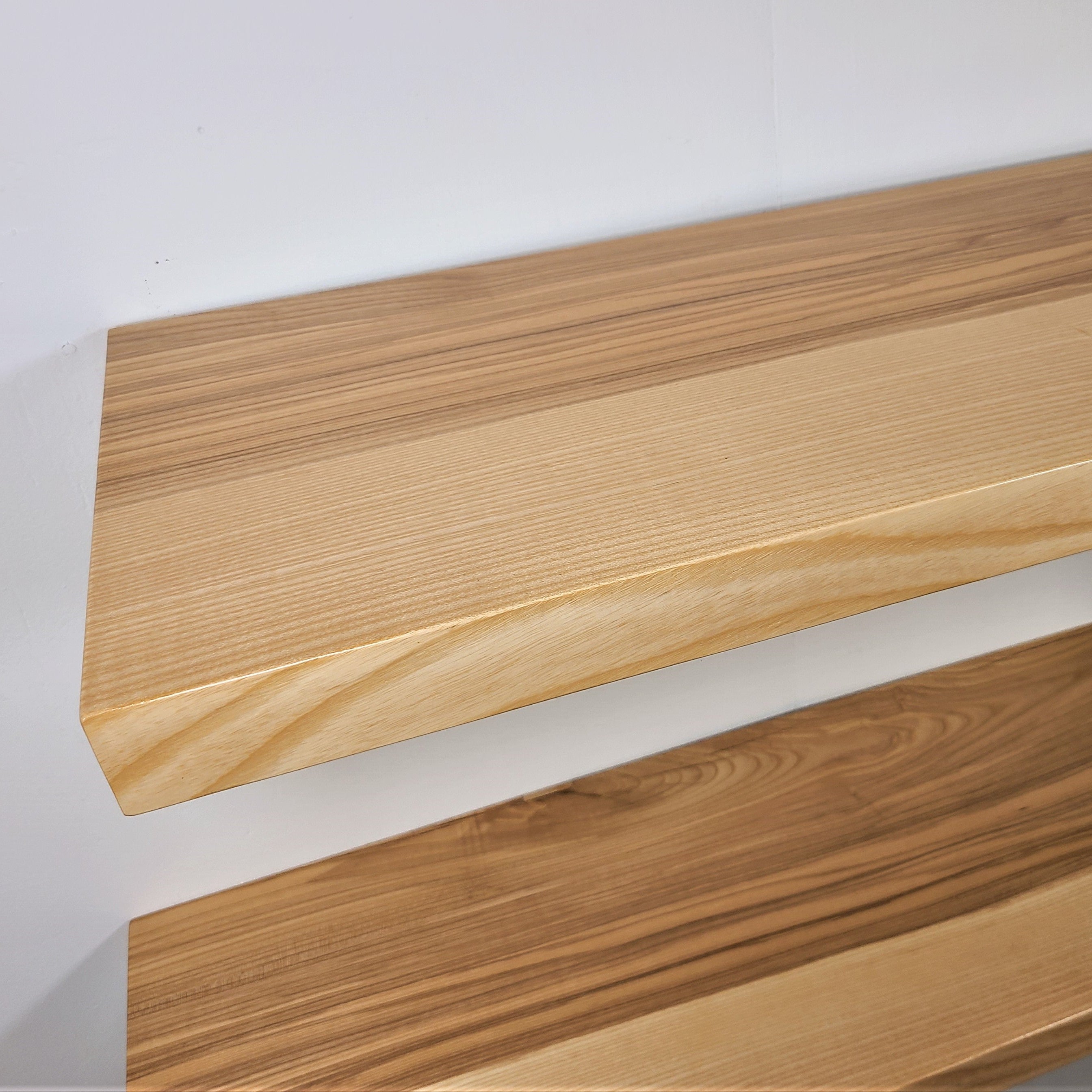 zimboards ash custom floating shelves