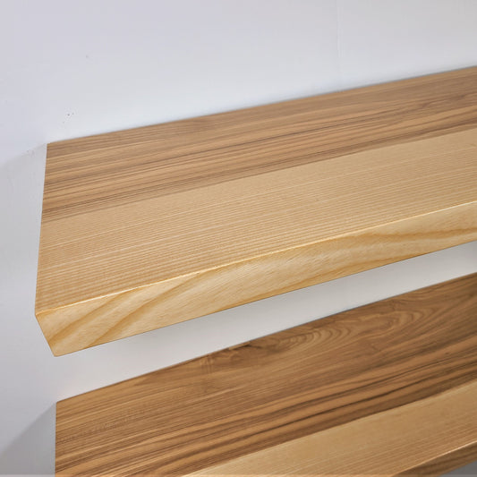 zimboards ash custom floating shelves