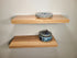 Ash Flat-Edge Floating Shelves / 2"+ thick single-plank