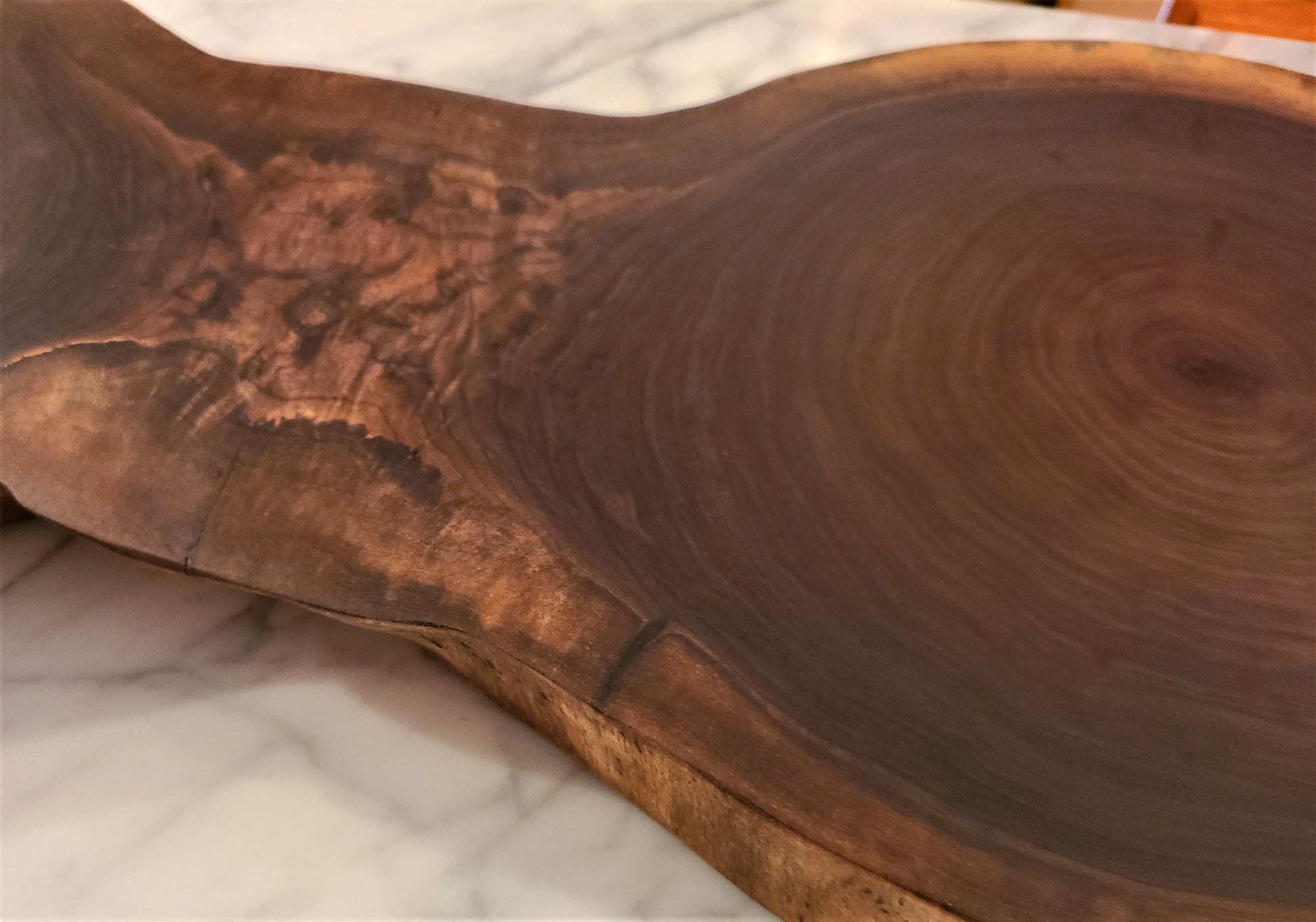Black Walnut double cross cut charcuterie/ Grazing/ Solid wood cutting board.  Made in Lancaster Pennsylvania USA by ZimBOARDS