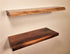 Floating Wood Kitchen Shelves