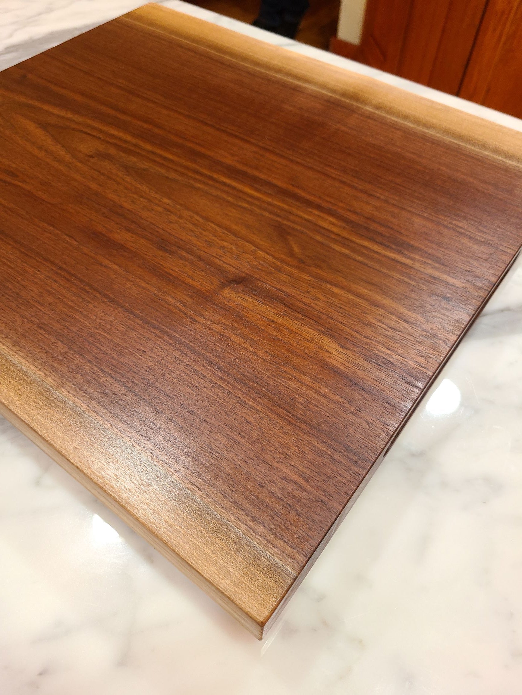 ZimBoard Live-Edge  Black Walnut "Slicer" Cutting Board