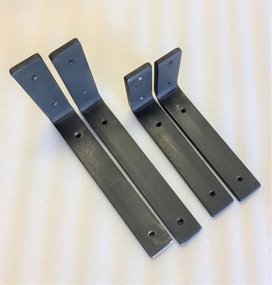 Heavy duty steel shelf brackets for wood shelves