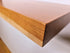 ZimBOARDS Solid Black Cherry Flat-Edge Floating Shelves / Bracket Included