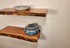 Modern shelving, wood floating shelves, cherry wood shelf