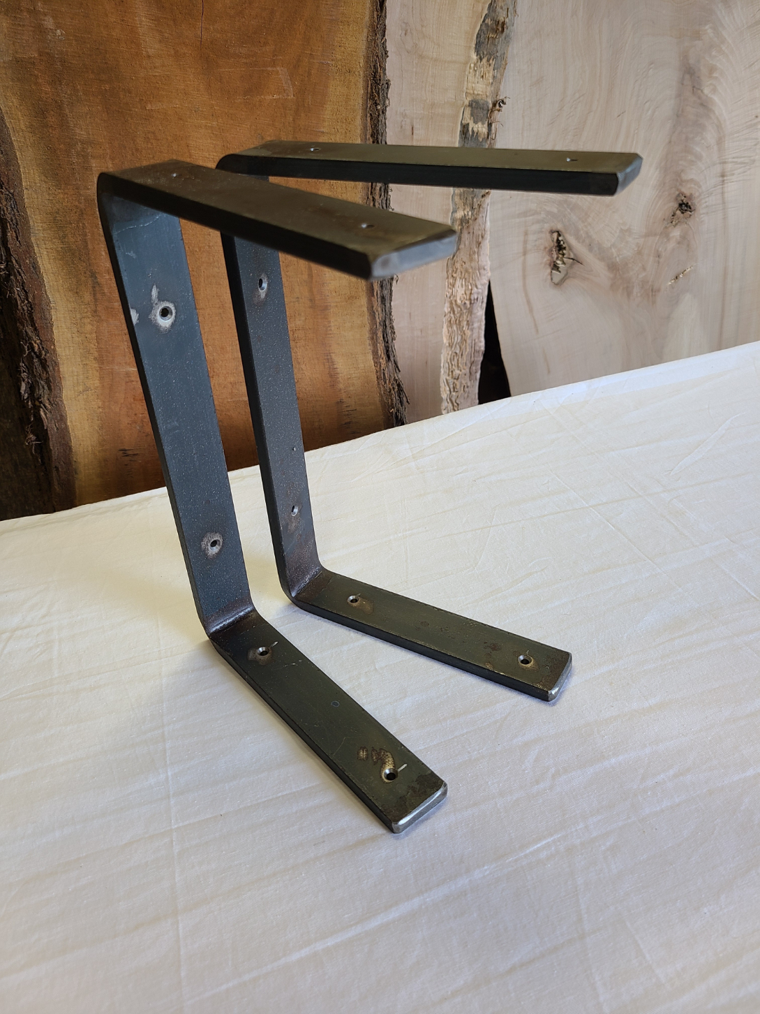 Double Shelf Steel Bracket