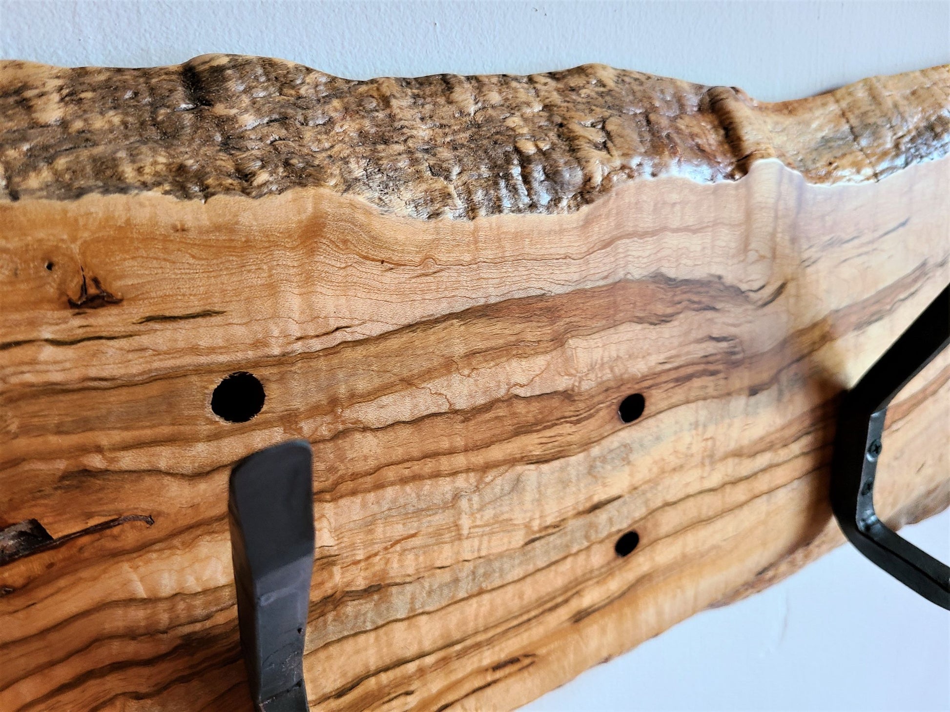 live edge hook board live edge coat rack