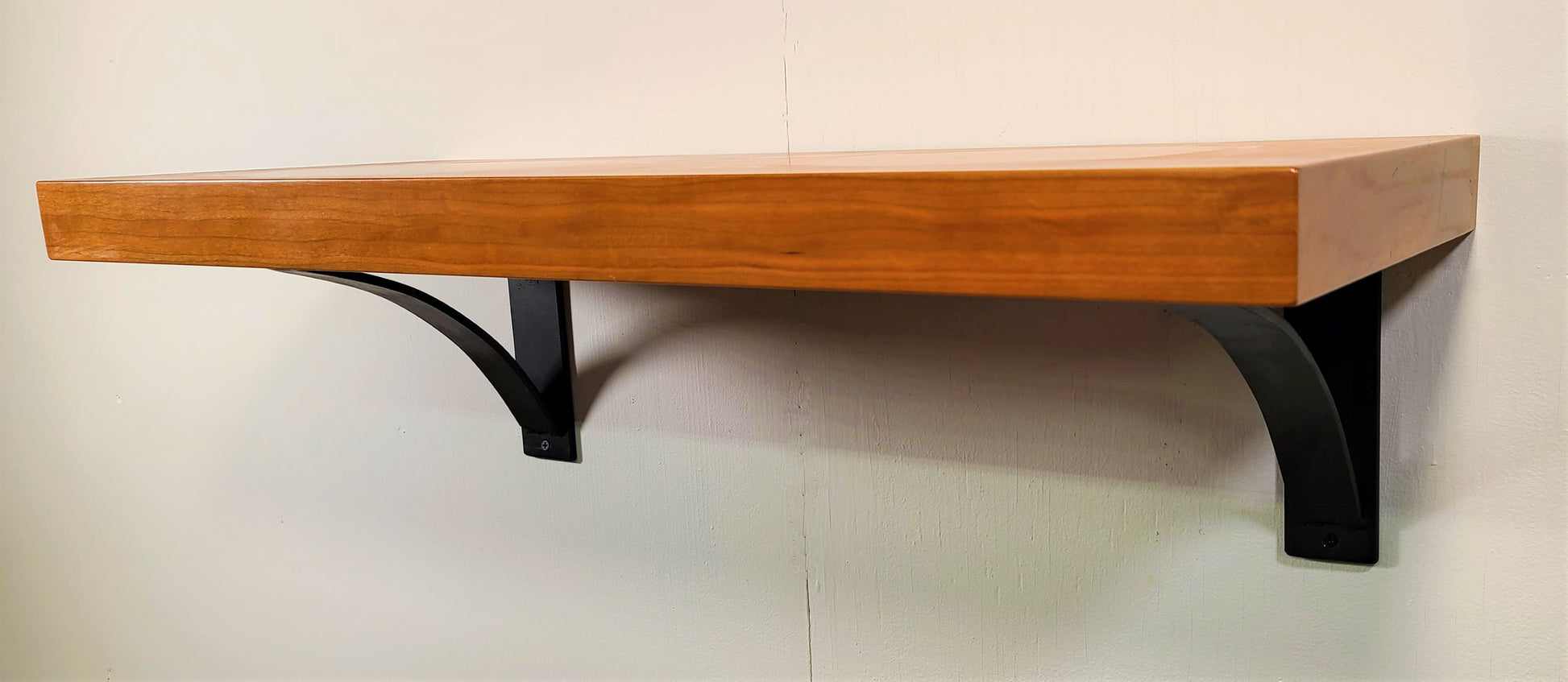 walnut floating shelves farmhouse wall decor