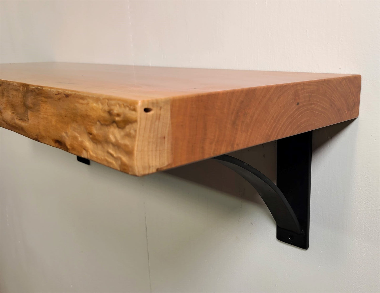rustic floating shelves live edge wood shelves