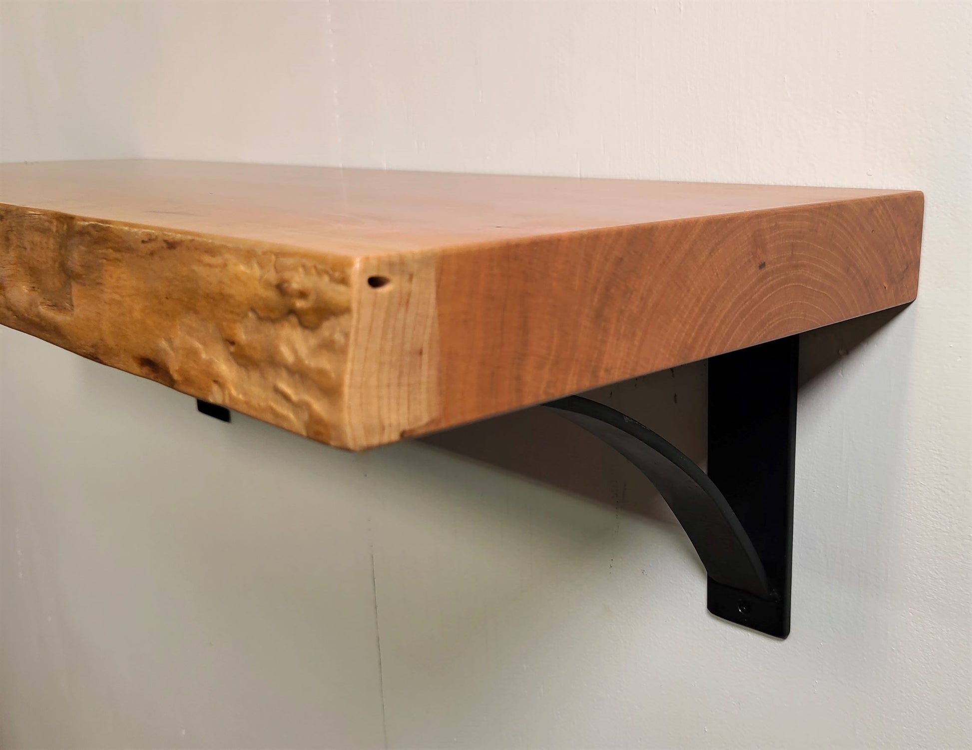 rustic floating shelves live edge wood shelves