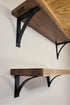 Kettle Creek Black Walnut Flat-Edge "Arch Bracket" Shelf Kit