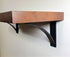 Kettle Creek Black Walnut Flat-Edge "Arch Bracket" Shelf Kit