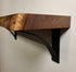 Kettle Creek Black Walnut Live-Edge "Arch Bracket" Shelf Kit