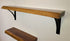 Kettle Creek Black Walnut Live-Edge "Arch Bracket" Shelf Kit