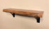 Kettle Creek Black Walnut Live-Edge "Arch Bracket" Shelf Kit