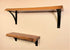 Kettle Creek Black Walnut Live-Edge "Arch Bracket" Shelf Kit