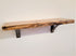 Kettle Creek Live-Edge Maple Wall Shelf w/ Steel Arch Brack