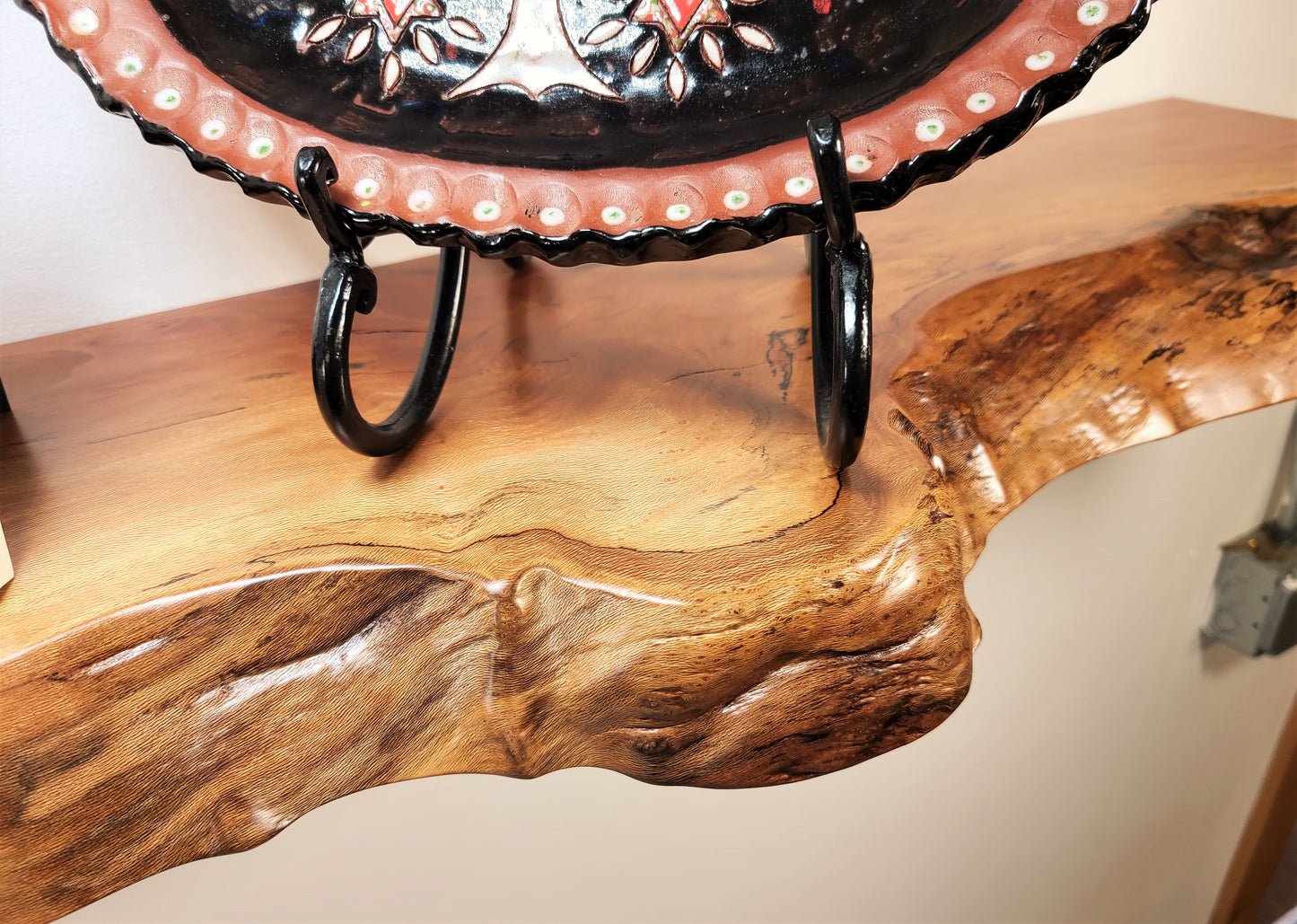 sycamore wood live edge floating shelf floating shelf bracket included 