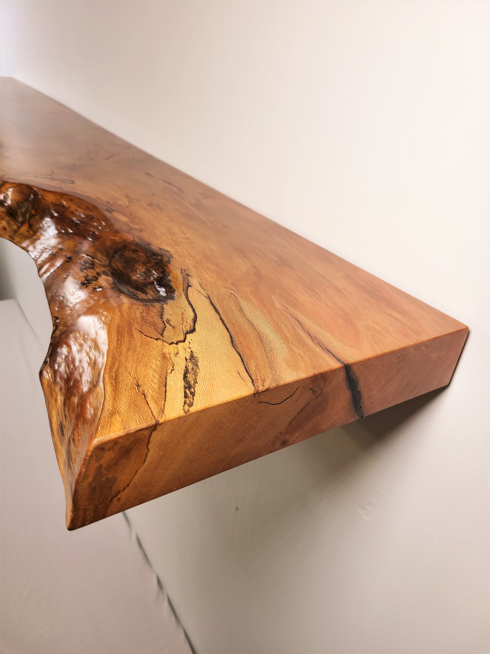 home office shelving, rustic wood shelving, wood floating shelves