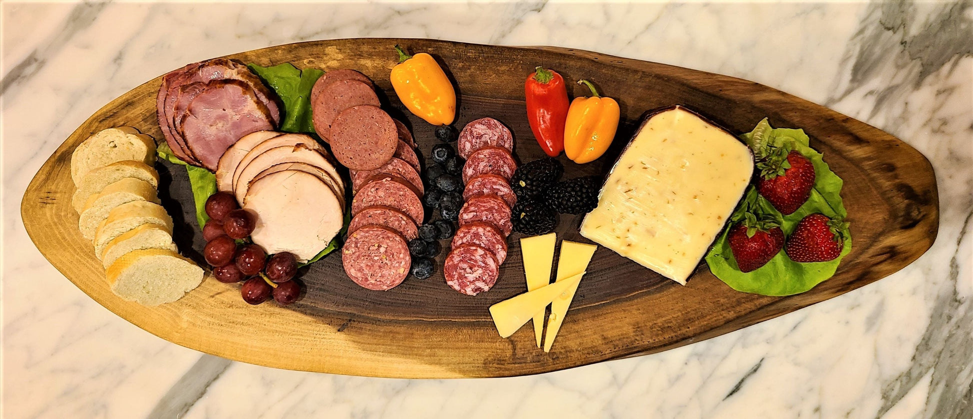 walnut oval large charcuterie board