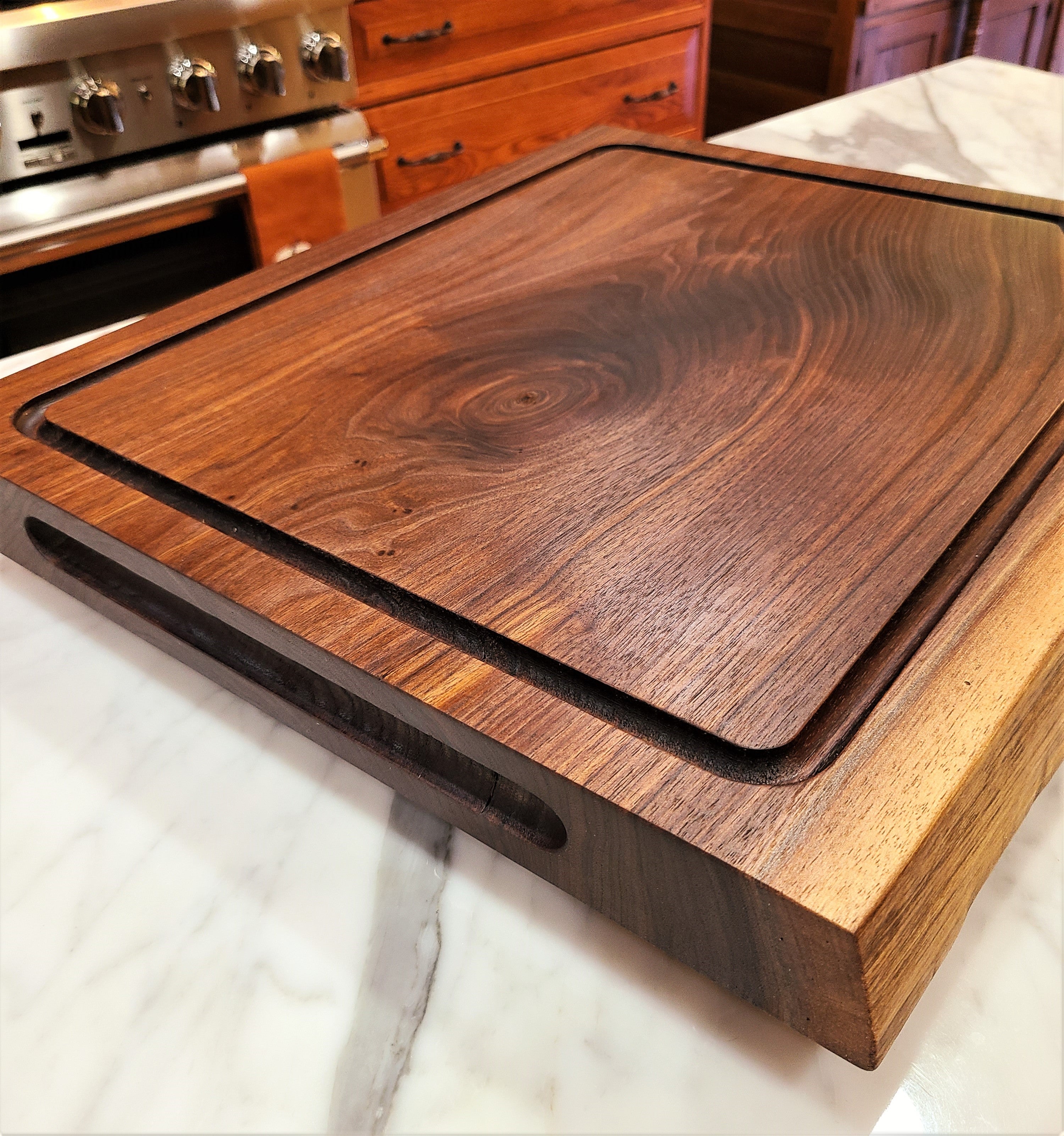 ZimBoard Live-Edge  Black Walnut "Slicer" Cutting Board