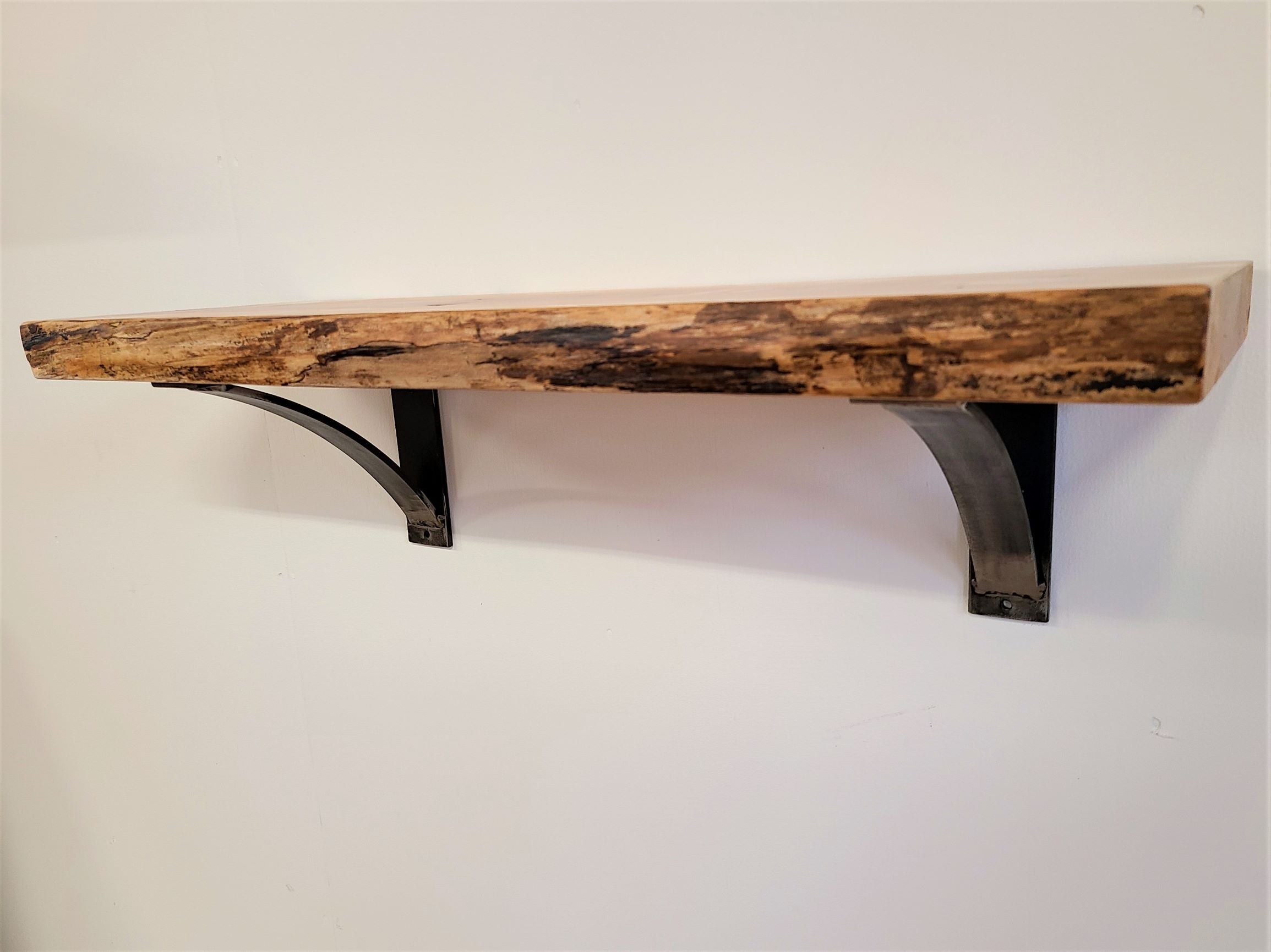 Kettle Creek 1.75 Live-Edge Maple Wall Shelf - Shelf