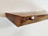 ZimBOARDS Solid Black Walnut Live-Edge Floating Shelves - 