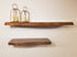 ZimBOARDS Solid Black Walnut Live-Edge Floating Shelves - 