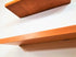 ZimBOARDS Solid Solid Wild Cherry Flat-Edge Floating Shelves
