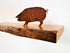 ZimBOARDS Solid Solid Wild Cherry Live-Edge Floating Shelves
